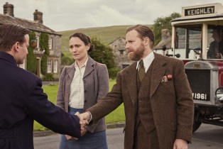 Nicholas Ralph, Anna Madeley, and Samuel West in 'All Creatures Great and Small'