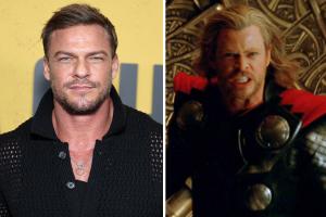 Alan Ritchson; Chris Hemsworth in 'Thor'