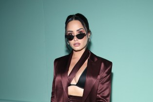 Demi Lovato at Boss Milan Fashion Week