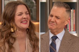 Drew Barrymore Questions Ross Mathews' Disgust After She Calls Her Nipples Her "Little Sausages": "Is That 'Cause You're Gay?"