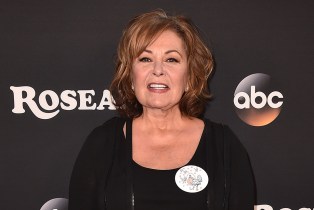 Roseanne Barr arrives at the Roseanne revival premiere in 2018